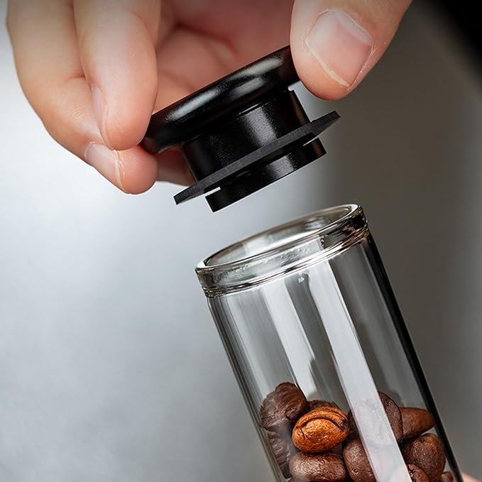 TOPINCN Single Dose Coffee Bean Storage Tubes Coffee Bean Cellar Glass Storage - Image 8