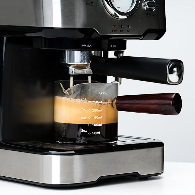 250ML/8.5OZ Measuring Cup Espresso Shot Glasses Double Spouts Large Coffee Cup - Image 2