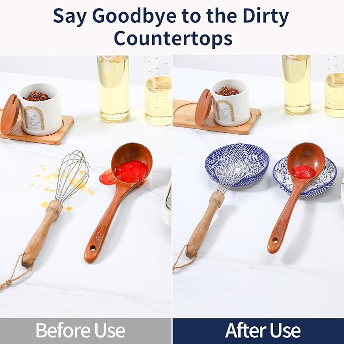Selamica Ceramic Spoon Rest, 4.8 Inch Spoon Rest - Image 6