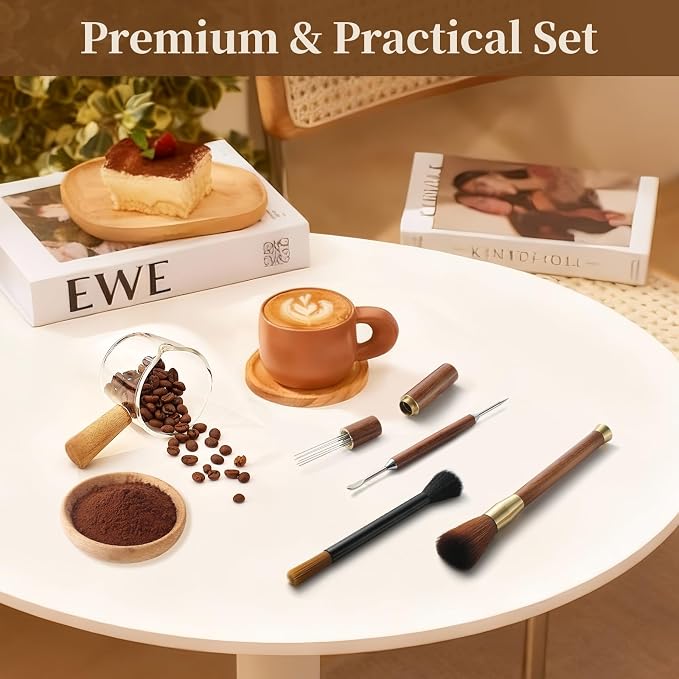 Professional Coffee Tools Set –Coffee Accessories Kit Cleaning Brush, Coffee - Image 9