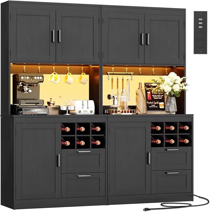 Unikito 72" Tall Pantry Cabinet, Kitchen Pantry Storage Cabinet by Unikito