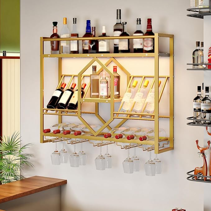 HOOBRO Wall Mounted Wine Rack by HOOBRO