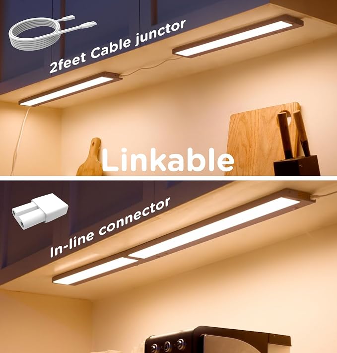 16 Inch Under Cabinet Lighting Plug in, 9W 120V 3 Color 3000K/4000K/5000K - Image 6