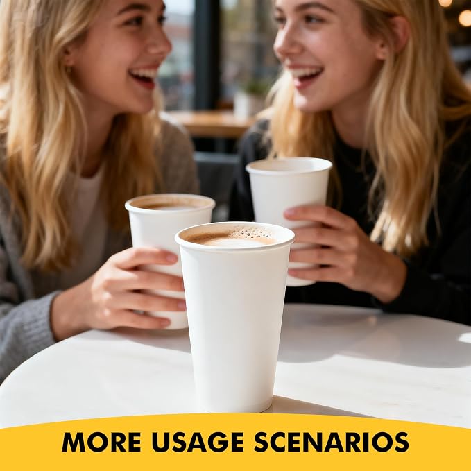 16 oz Coffee Cups, Disposable Paper Coffee Cups, Hot Coffee Cup, and Events - Image 8