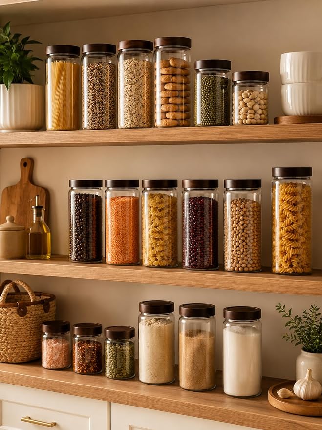 Wide Mouth Glass Storage Jars - Image 7