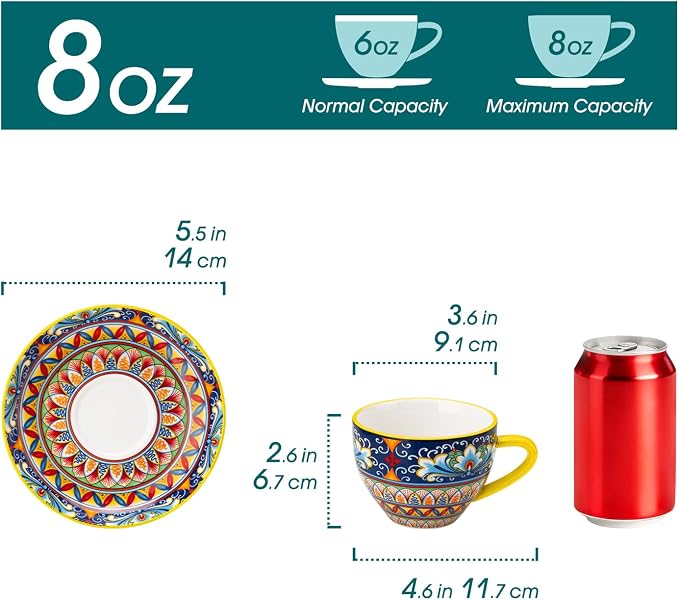 vancasso 8 oz Cappuccino Cups - Image 3