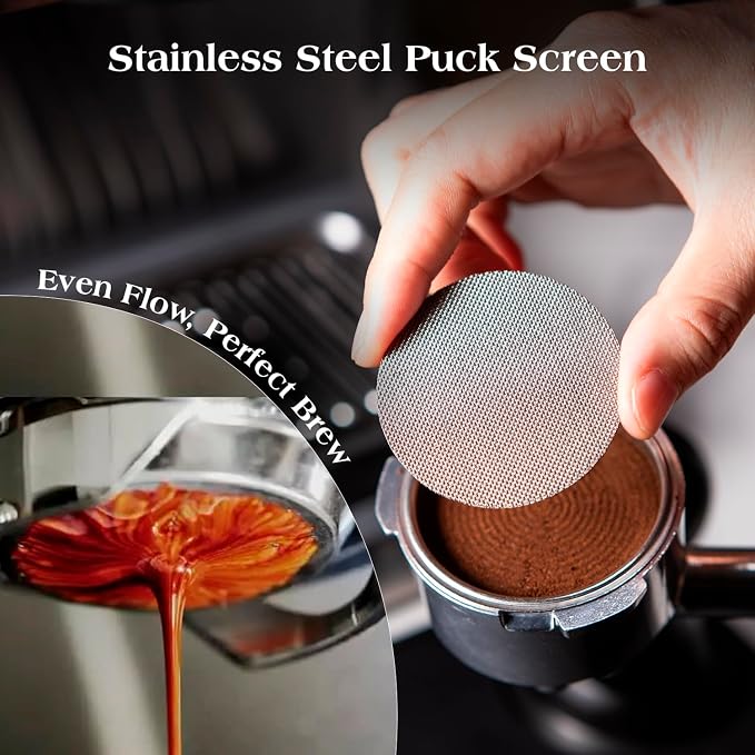 7 PCS Espresso Accessories Kit: 53.3mm Espresso Tamper, Coffee Distributor - Image 7