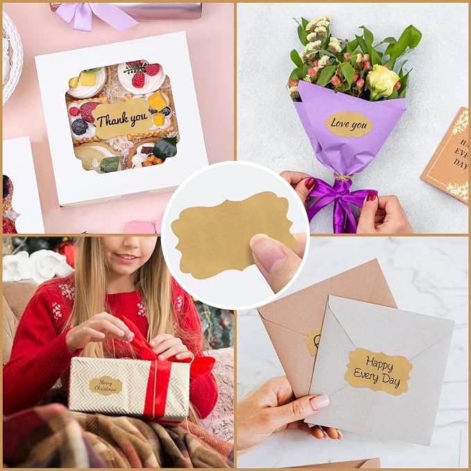 300PCS Kraft Brown Labels 2x1.2 Inch - Image 7