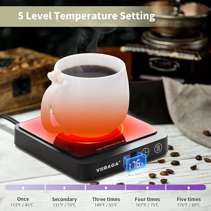 VOBAGA Mug Warmer, Coffee Cup Warmer - Image 2