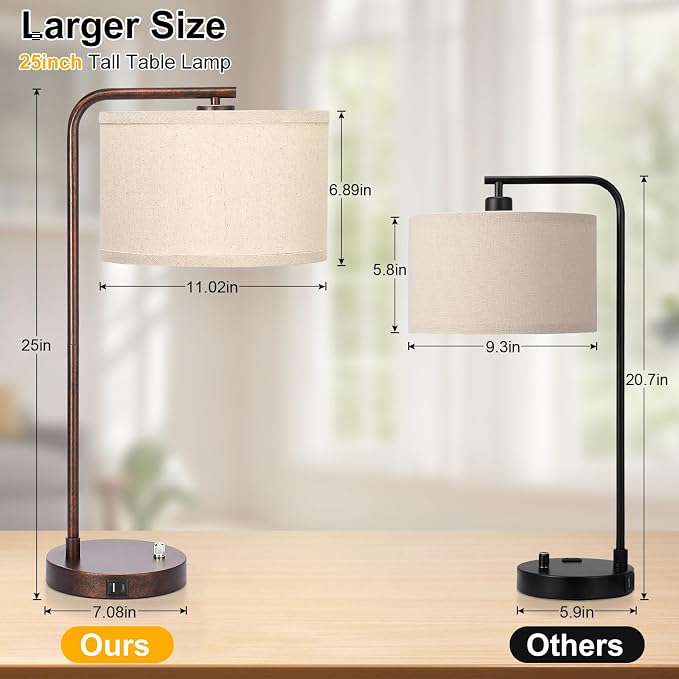 Vintage Table Lamp, Fully Dimmable Table Lamp - Image 2