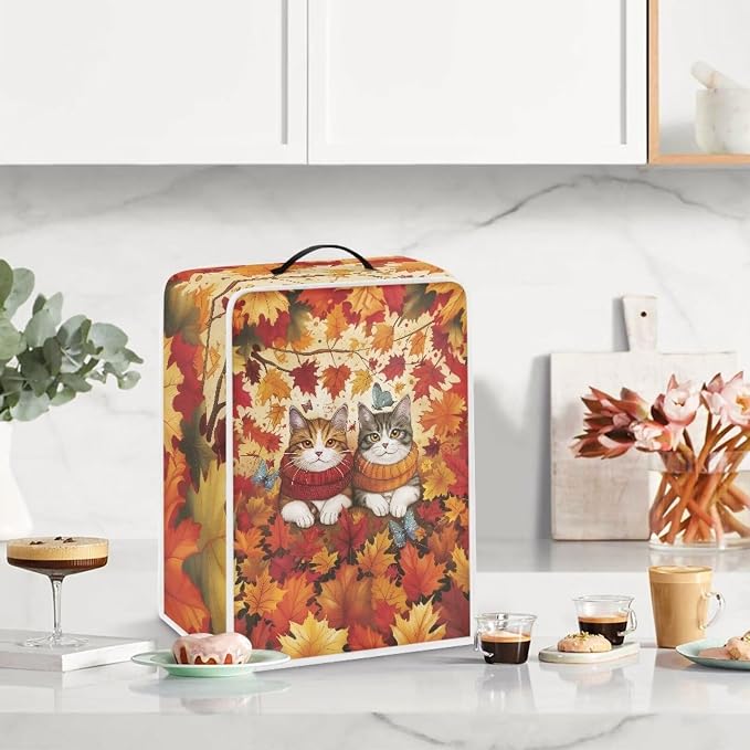 Maple Cats House Coffee Maker Cover Lightweight Coffee Pot Cover Kitchen - Image 3