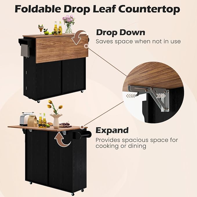Giantex Kitchen Island Cart - Image 5