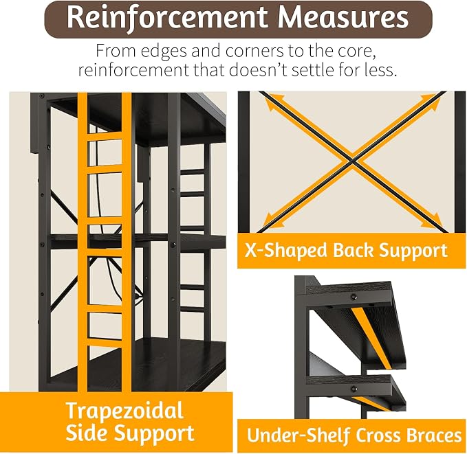 METYERRY Adjustable Bakers Rack - Image 8