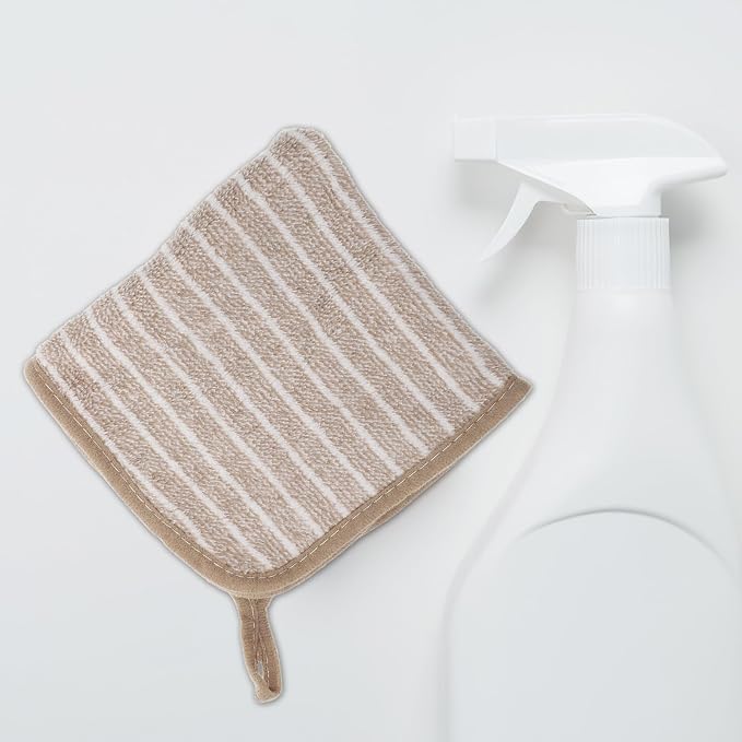 10pcs Large Coffee Brown Kitchen Dishcloths Soft Absorbent Wash Cloths - Image 6