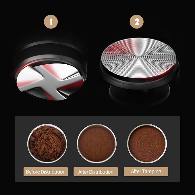 MHW-3BOMBER Coffee Distributor 54mm, 53.35mm Espresso Distribution Tool fit - Image 6