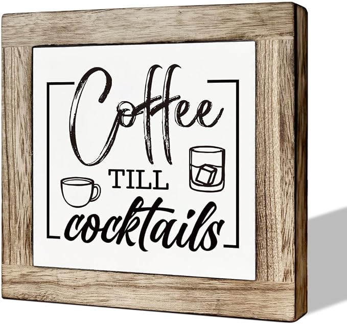 Rustic Coffee Bar Sign by MLTEye