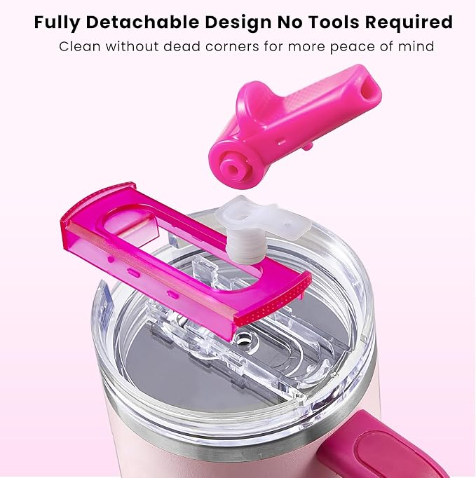 2 Pack Detachable Flip Straw Lid Replacement - Image 3