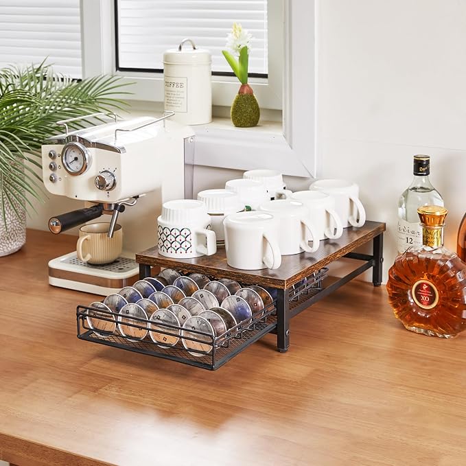 IBUYKE Coffee Pod Drawer Holder, 40 Capsule Pods, Compatible - Image 5