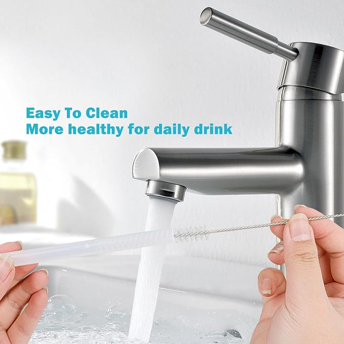 LUCKINEE 6pc Plastic Replacement Straws Reusable - Image 7