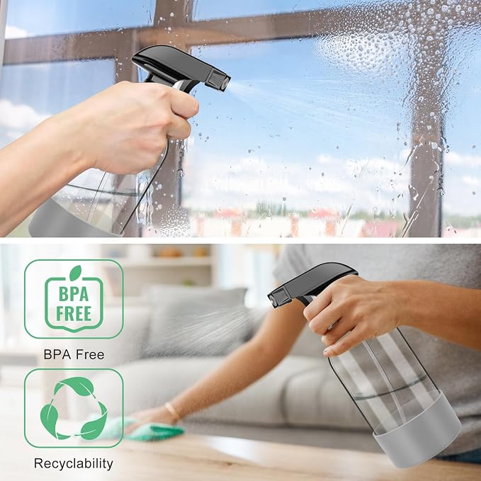 Glass Empty Spray Bottles 3 Pack, 17 oz/500 ml Glass Spray Bottles - Image 6