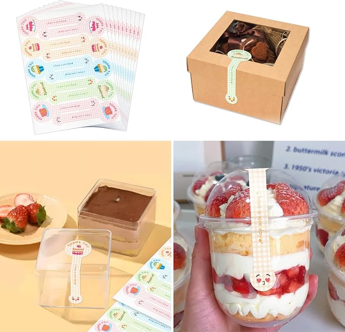 Beyonday 300pcs Handmade Lollipop Baking Stickers - Image 6