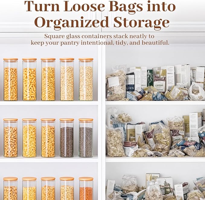77L Stackable Glass Food Storage Containers - Image 6