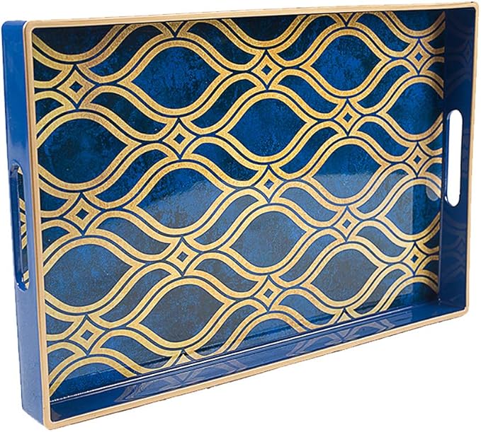 MAONAME Blue Decorative Tray by MAONAME