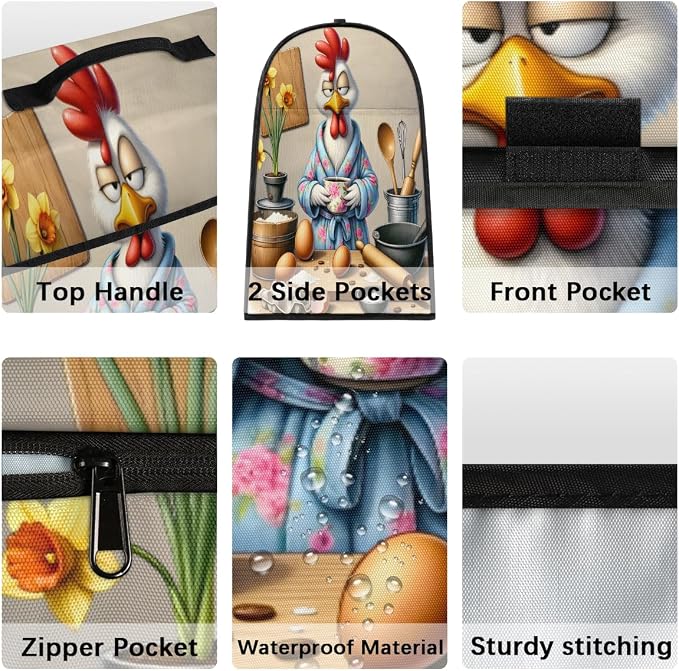 Rooster Kitchen Aid Mixer Cover Compatible Stand Mixer Dust Cover | Funny - Image 4