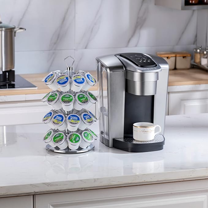 K cup Holder Storage Coffee Capsules Pod Holder Carousel 4 Tier Compatible - Image 6