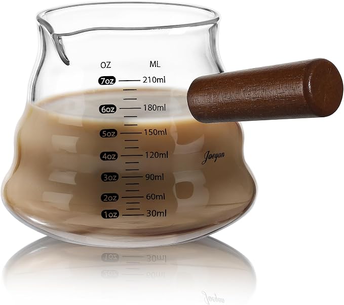 Joeyan 7 oz Glass Measuring Cup, Espresso Shot Glasses by JoeyanHousehold
