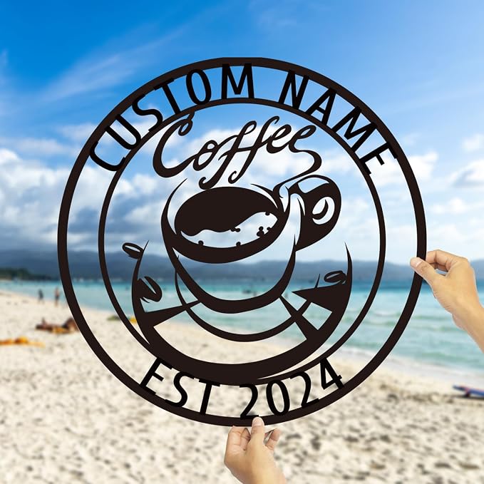 Custom Metal Sign, Coffee Sign Metal, Coffee Bar Sign - Image 2