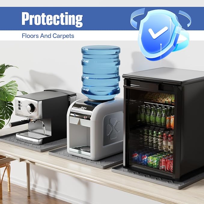 Water Cooler Mat – 19.7" x 19.7" Silicone Water Dispenser Mat - Image 3