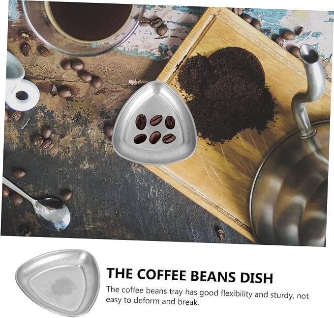 PRETYZOOM Multi-Function Bean Display Tray Stainless Steel Coffee Sample Plate - Image 2
