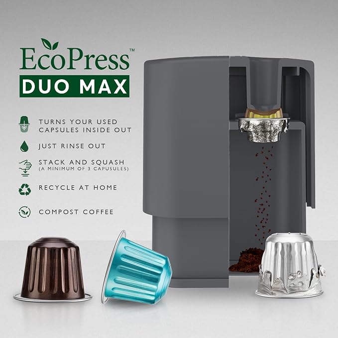 Dualit EcoPress Duo Max Aluminium Coffee Capsule Recycling Tool Premium Eco - Image 2