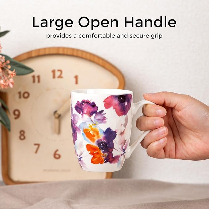 GBhome 12oz Coffee Mugs Set fo 6, Ceramic Coffee Mugs - Image 2