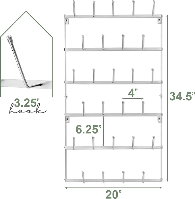 Sorbus Mug Rack for Wall - Image 3