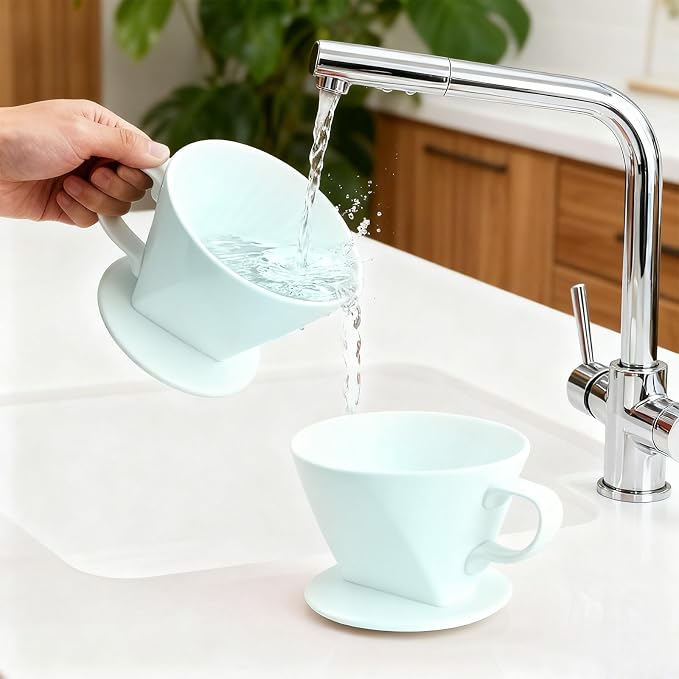 Handmade Pour Over Ceramic Coffee Dripper - Image 5