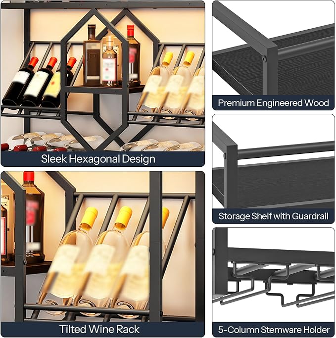 HOOBRO Wall Mounted Wine Rack - Image 6
