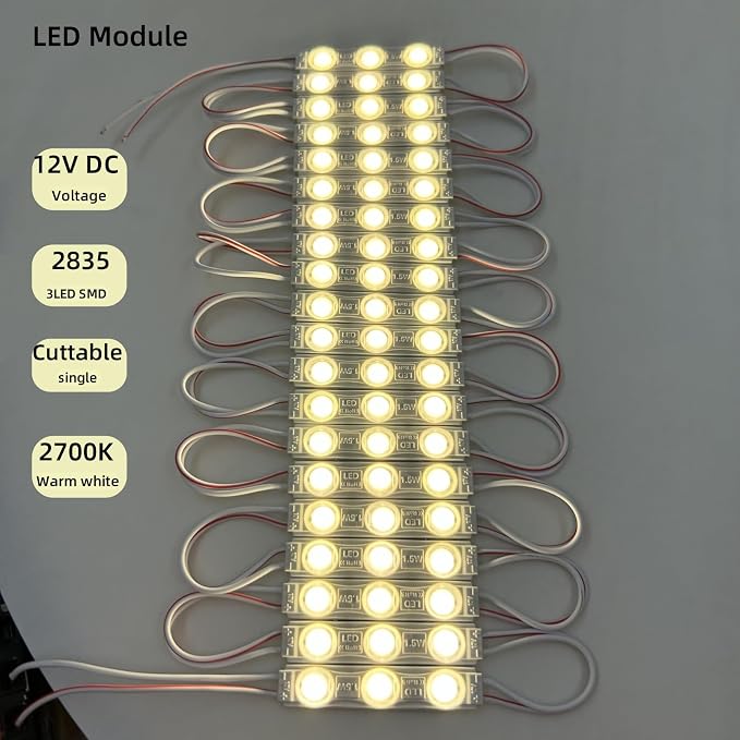 400 Pcs LED Module Warm White 2700K 1.5W Storefront Decoration Lights 12V DC - Image 4