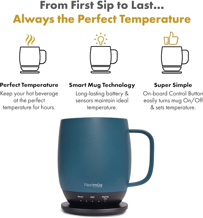 Nextmug - Temperature-Controlled, Self-Heating Coffee Mug - Image 2