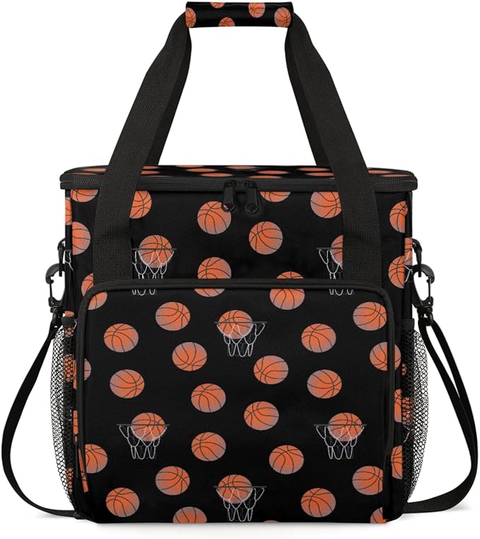 Basketball Coffee Maker Travel Bag, Basketball Large Carrying Storage Case by Home