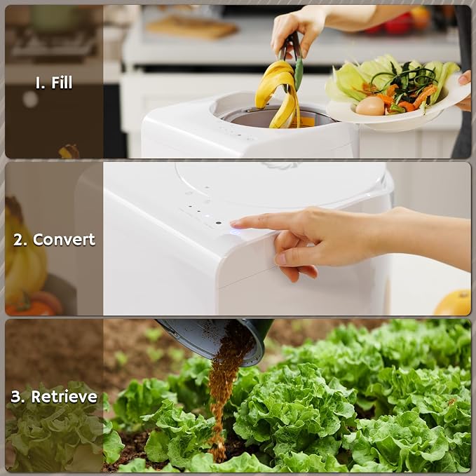 Airthereal Revive R500 Electric Kitchen Composter, SHARKSDEN® Tri-Blade - Image 5
