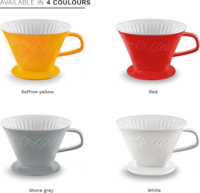 Creano Porcelain Coffee Dripper Red - Image 7
