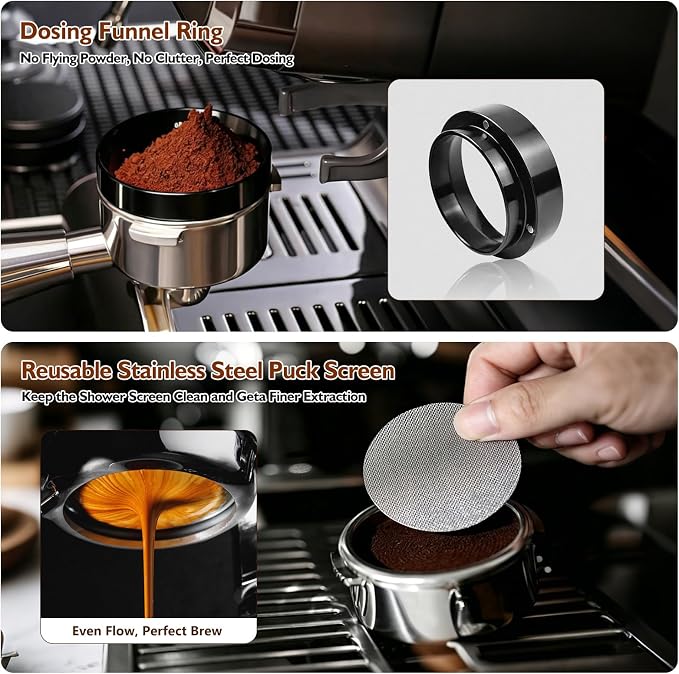 Espresso Accessories Kit 51mm, 7-Pcs Espresso Coffee Tamper Tool Set - Image 6
