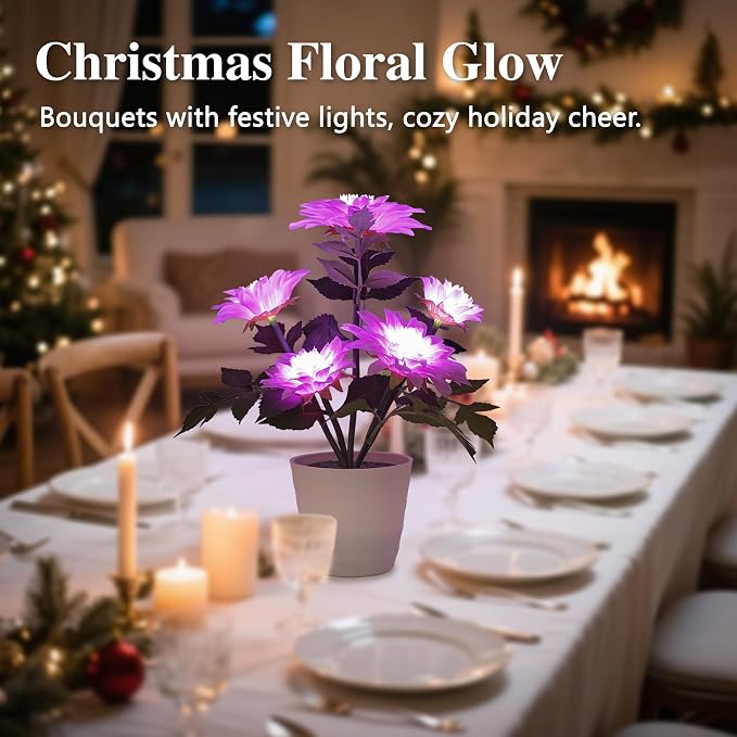 Artificial Sunflower Flower Lamp, Anniversary Christmas Birthday Gifts - Image 3