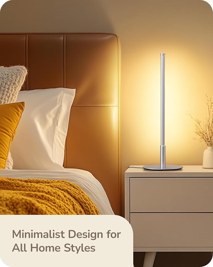 EDISHINE Upgraded LED Table Lamp, Stepless Dimmable Bedside Lamp - Image 5