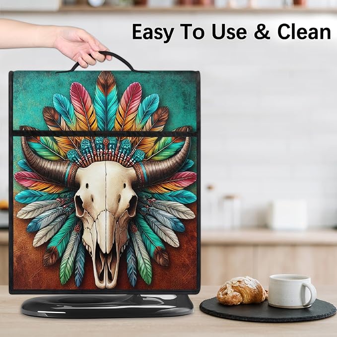 Cow Skull Kitchen Aid Mixer Cover Compatible Stand Mixer Dust Cover | Ethnic - Image 6