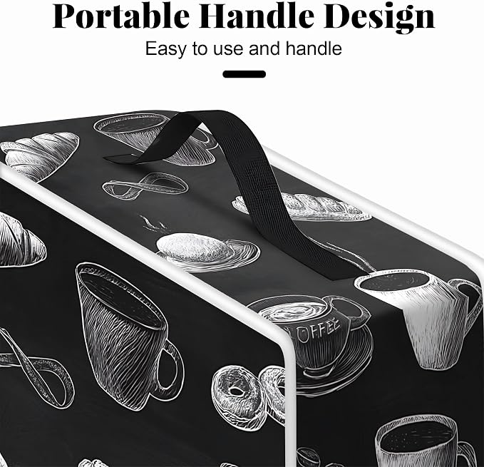 BVBOX Coffee Maker Cover, Durable Dustproof Lightweight Polyester Cotton Blend - Image 5