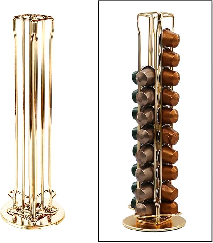 Coffee Capsules Rack Capsule Organizer Holder Rotating Iron Stand - Image 6