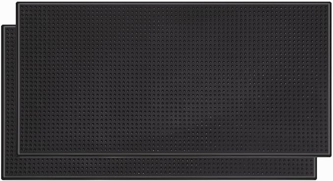2 Pack Bar Mat, Dish Drying Mat, Large 31.5in x 12in Rubber Thick Durable by Jinmuxilll